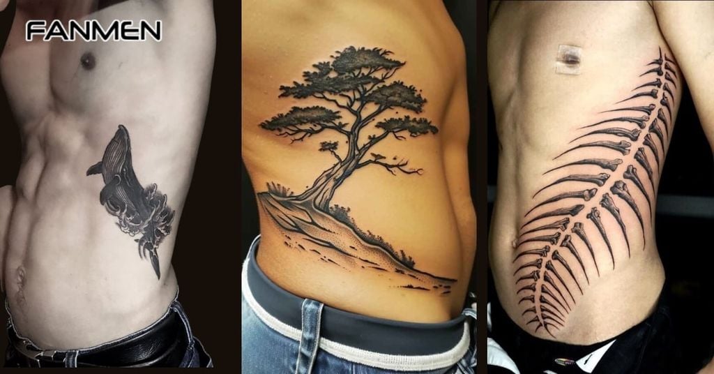 Hình xăm dọc eo hoặc kéo dài