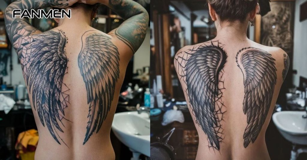 hình xăm đôi cánh sau lưng cho nam 2