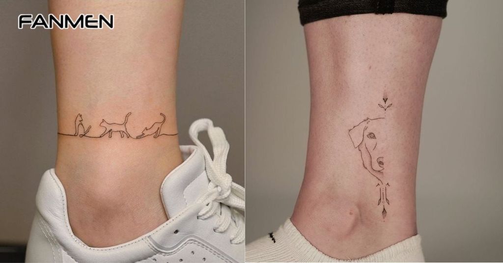 Hình xăm động vật ở chân 4