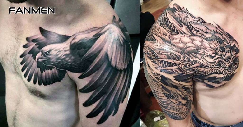 Hình xăm động vật ở vai cho nam 8