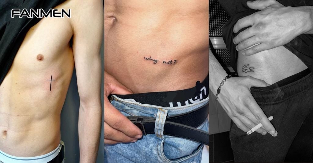 Hình xăm eo nam mini và tối giản 4