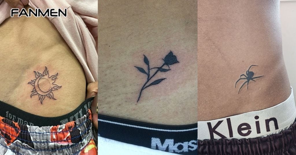 Hình xăm eo nam mini và tối giản 5