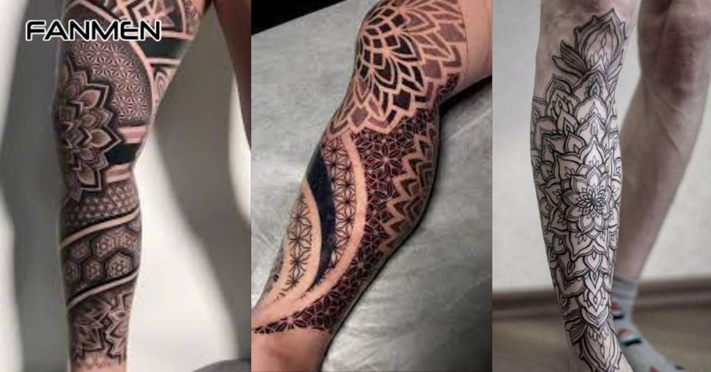 Hình Xăm Full Chân Phong Cách Mandala