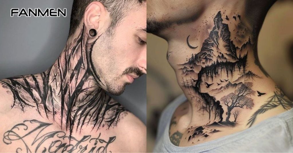 Hình xăm full cổ nam 11