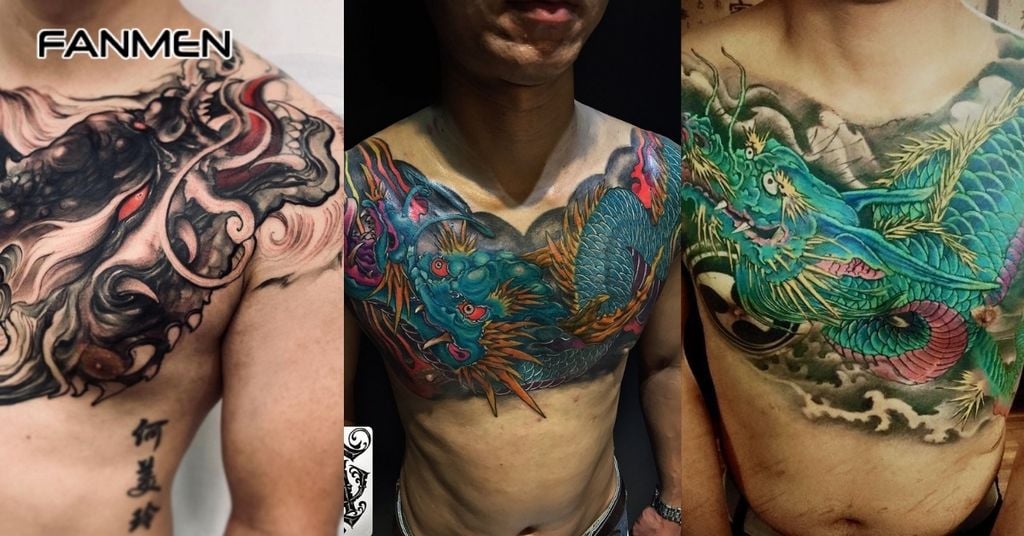 Hình Xăm Full Ngực Phong Cách Á Đông