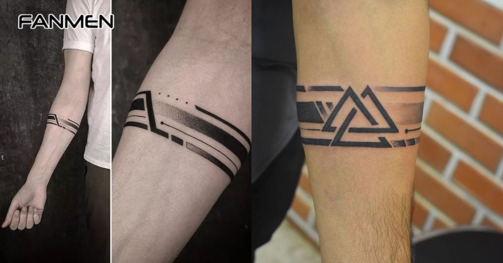 Hình xăm hình học tối giản 3