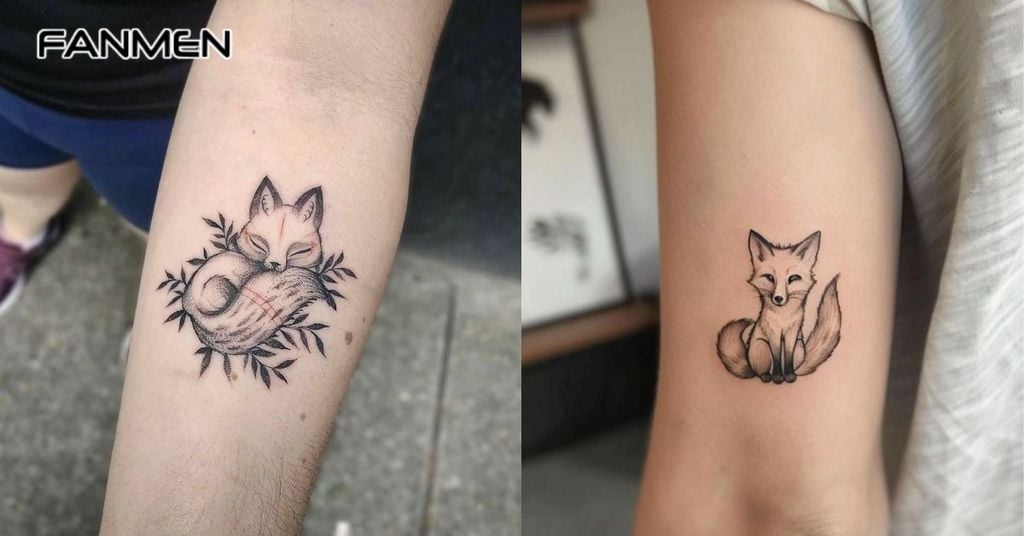 Hình xăm hồ ly Realistic 3