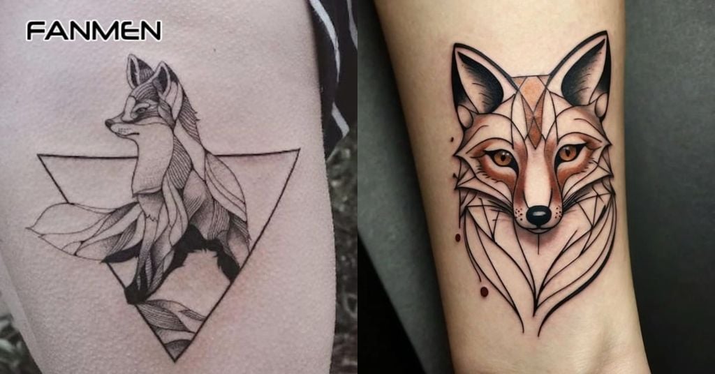 Hình Xăm Hồ Ly Geometric