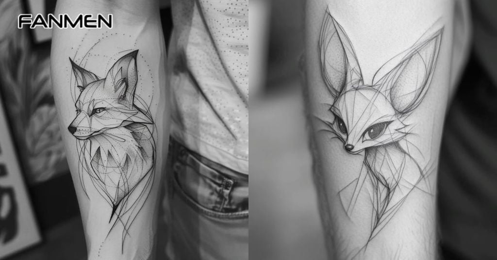 Hình Xăm Hồ Ly Minimalist 2