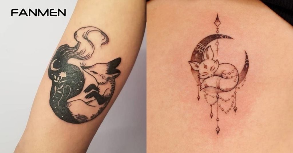 Hình Xăm Hồ Ly Realistic