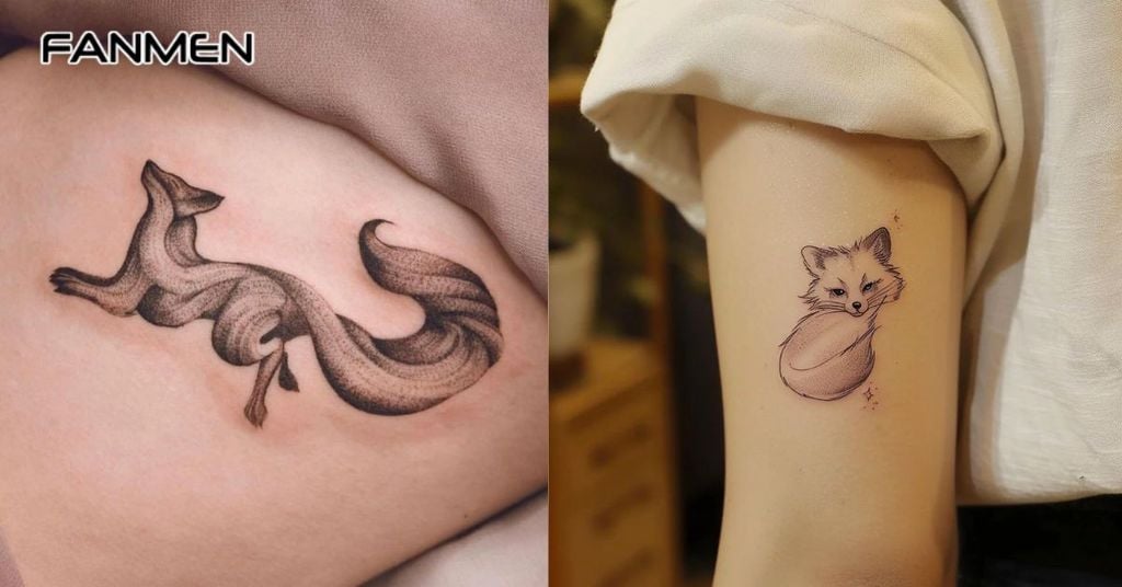 Hình xăm hồ ly Minimalist 3