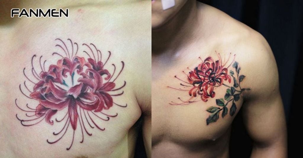 Hình xăm hoa bỉ ngạn 20