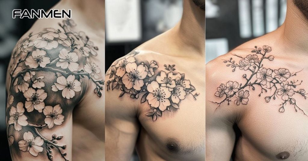 Hình xăm hoa mai 10