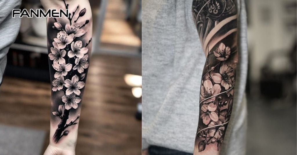 Hình xăm hoa mai 12