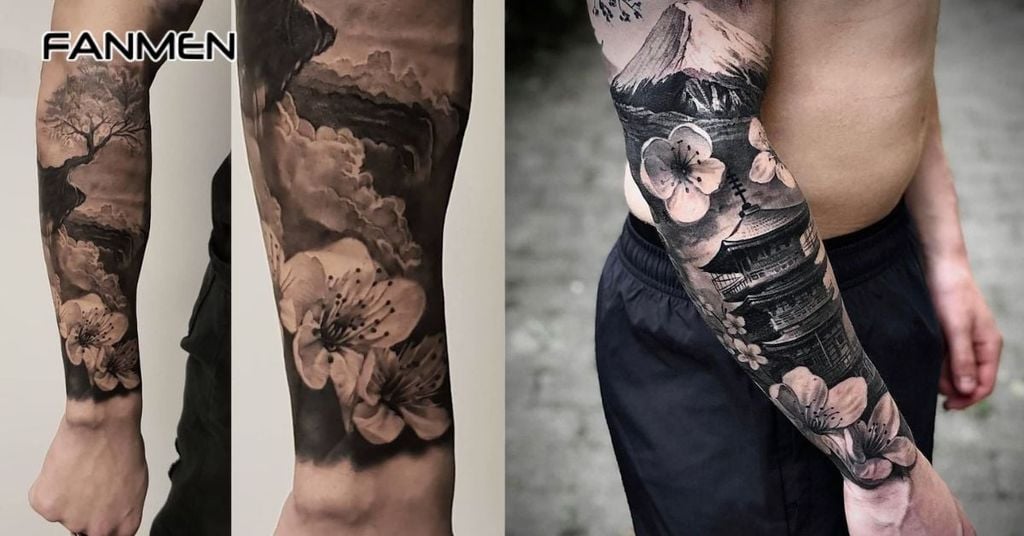 Hình xăm hoa mai 15