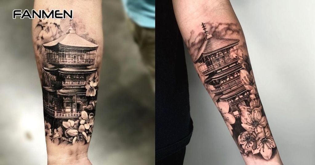 Hình xăm hoa mai 16