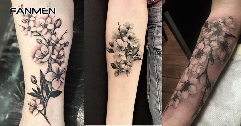 Hình xăm hoa mai 5