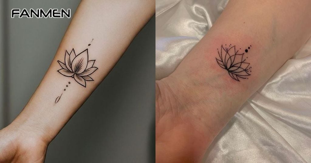 Hình xăm hoa mini 1