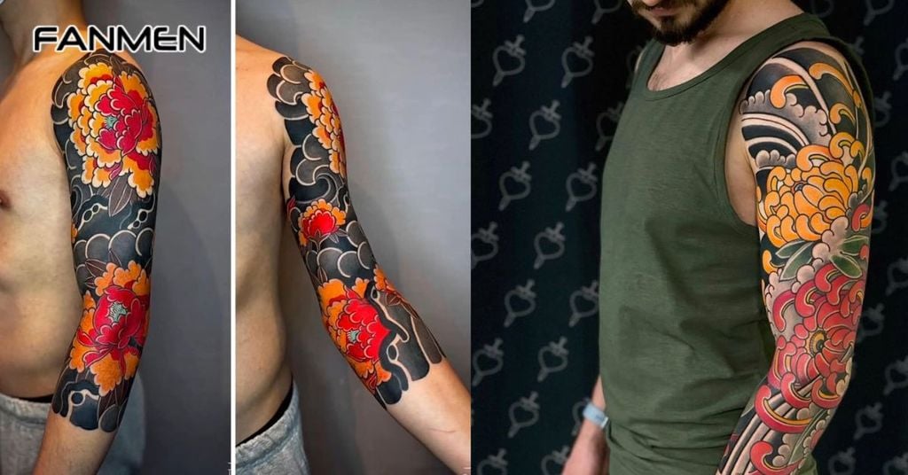 Hình xăm hoa đẹp ở tay 4