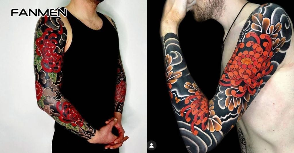 Hình xăm hoa đẹp ở tay 5