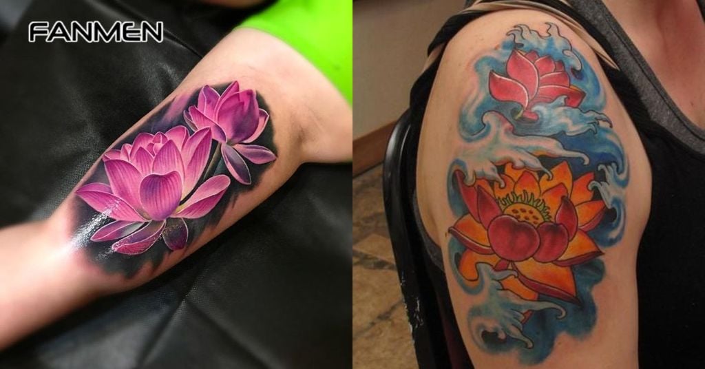 Hình xăm hoa sen