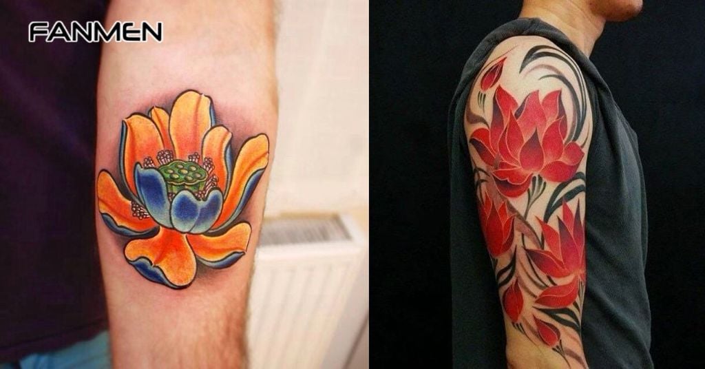 Hình xăm hoa sen