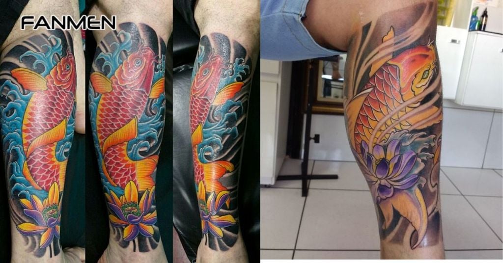 Hình hoa sen cá chép 7