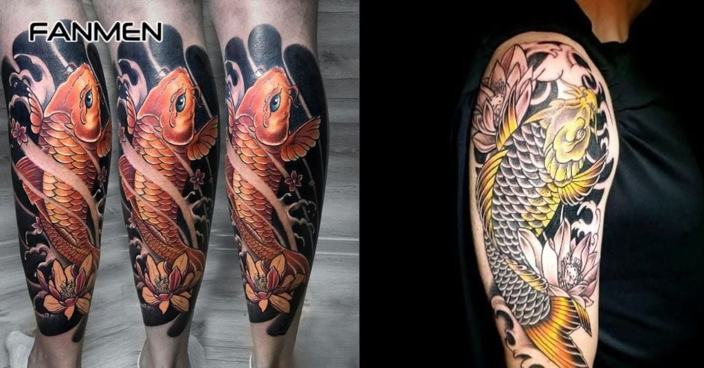 Hình hoa sen cá chép 8