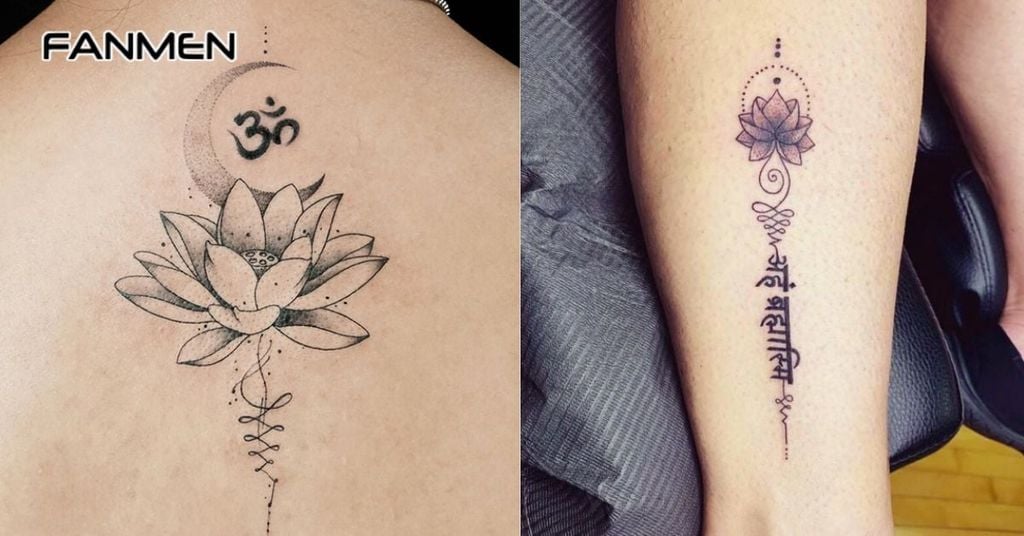 Hình hoa sen chữa phạn 2