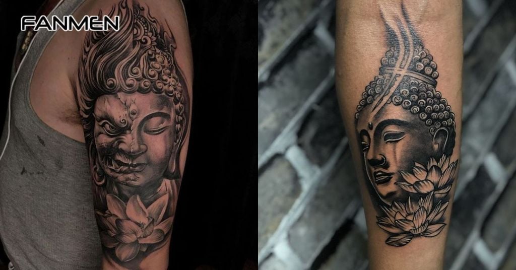 Hình hoa sen và đức phật 1