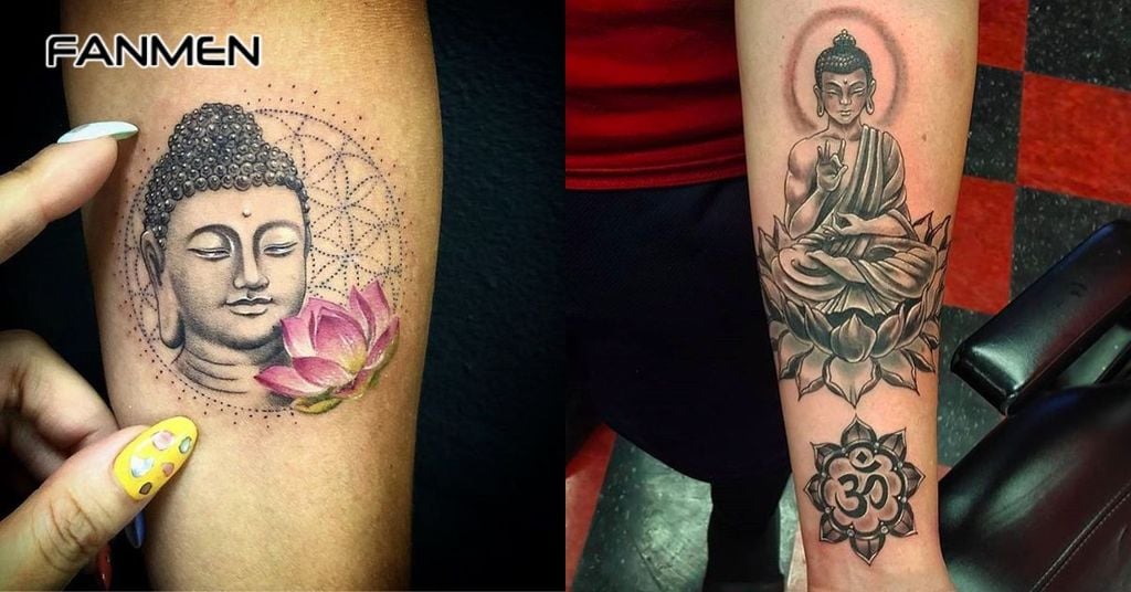 Hình hoa sen và đức phật 4