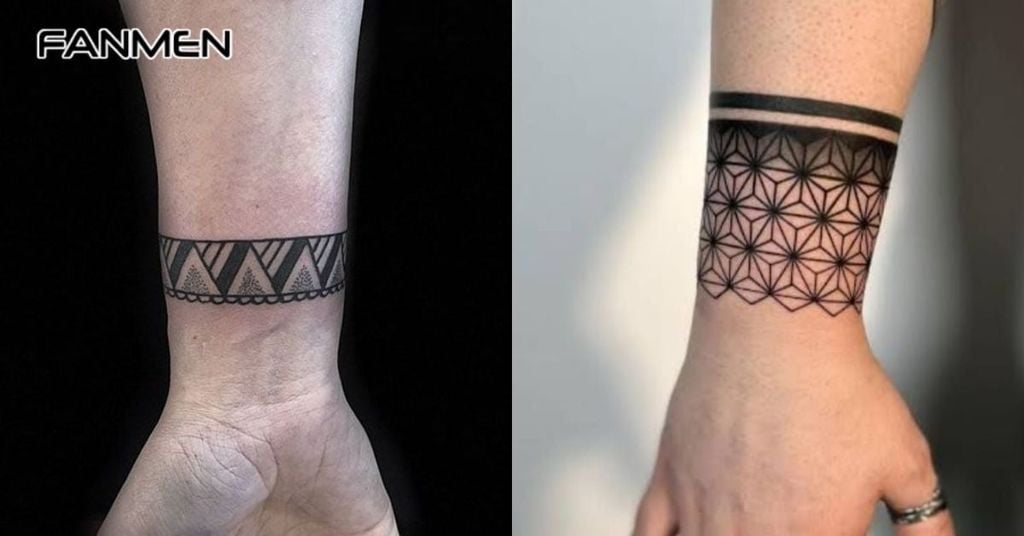 Hình xăm cổ tay hoa văn