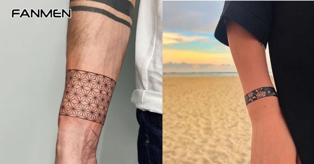 Hình xăm cổ tay hoa văn