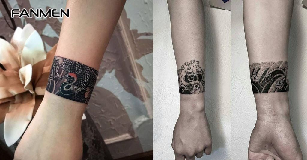 Hình xăm cổ tay hoa văn