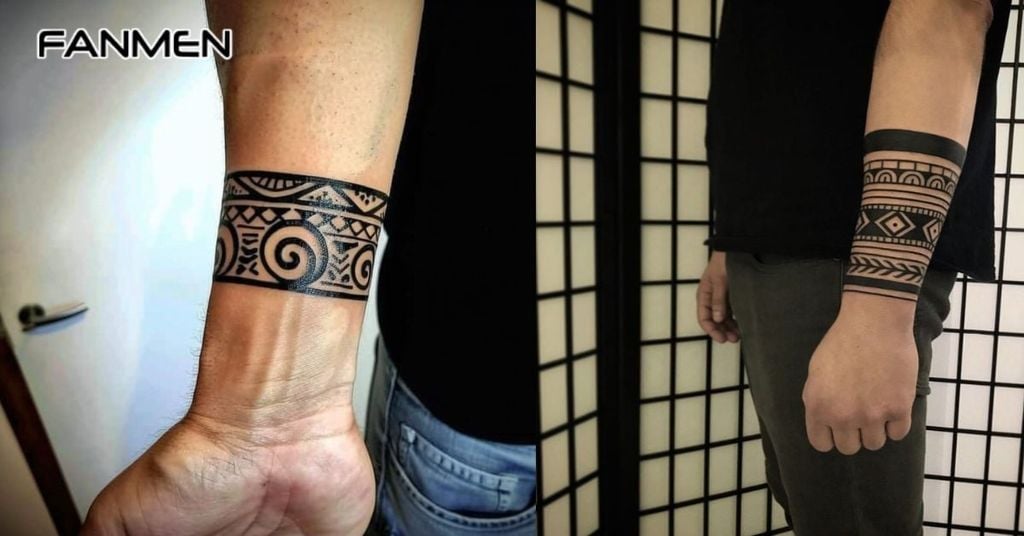 Hình xăm cổ tay hoa văn