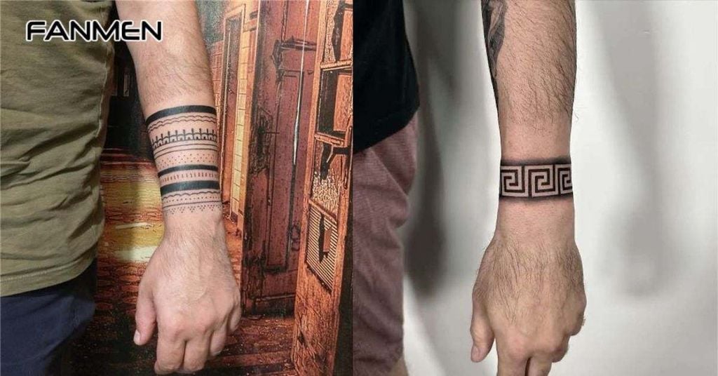 Hình xăm cổ tay hoa văn