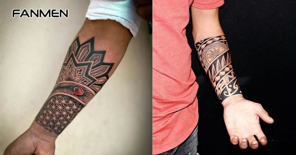 Hình xăm hoa văn cánh tay đẹp cho nam 11