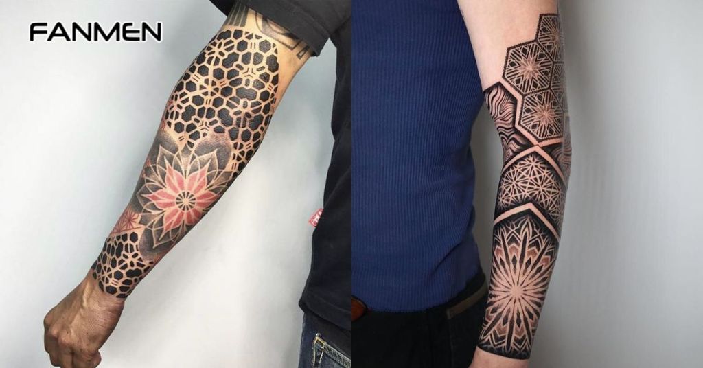 Hình xăm hoa văn cánh tay đẹp cho nam 25