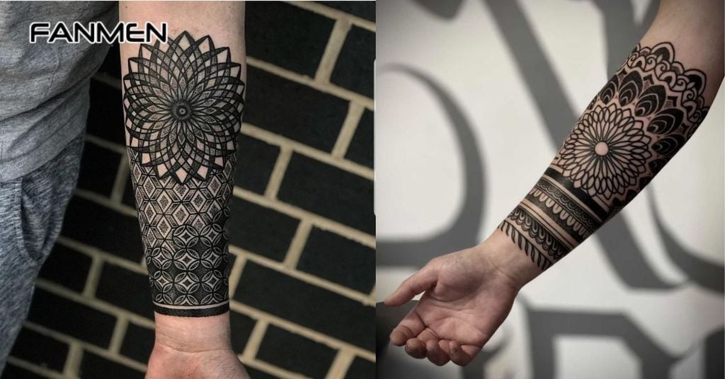 Hình xăm hoa văn cánh tay đẹp cho nam 27