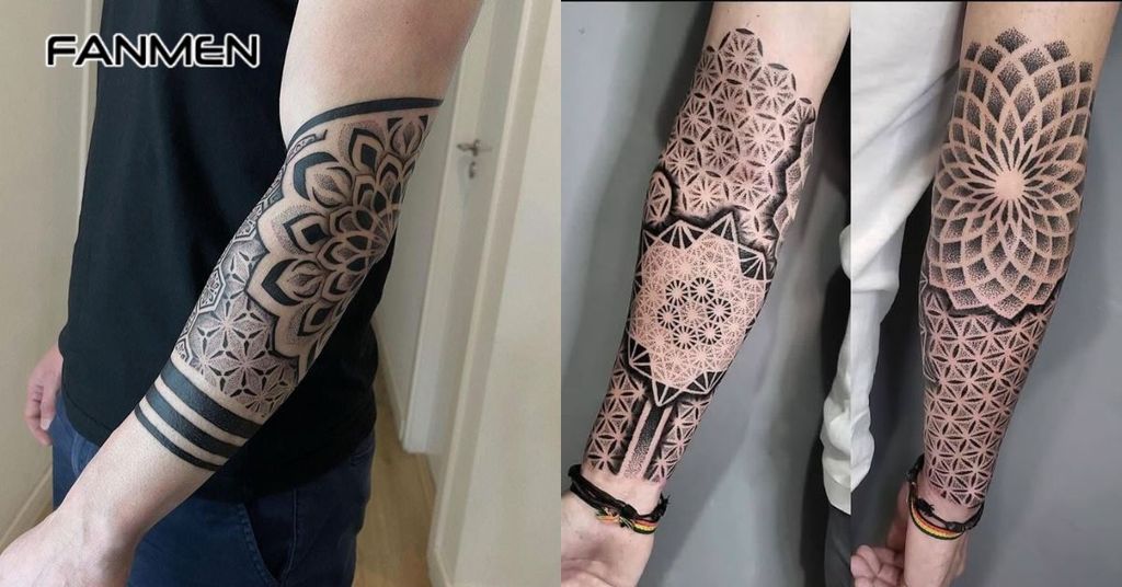 Hình xăm hoa văn cánh tay đẹp cho nam 9