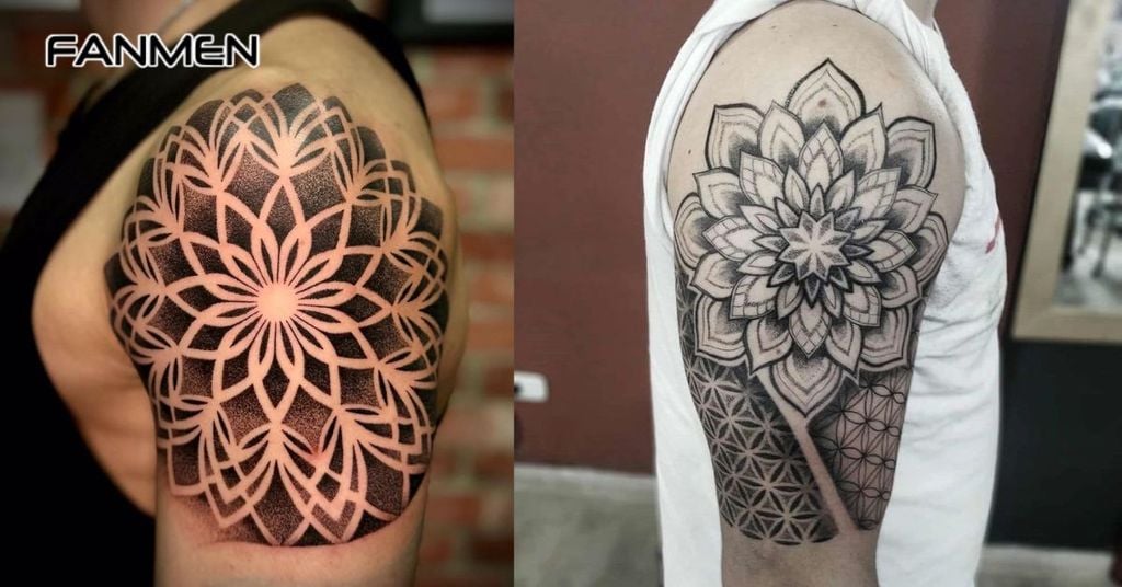 Hình xăm hoa văn phong cách Mandal&nbsp;3