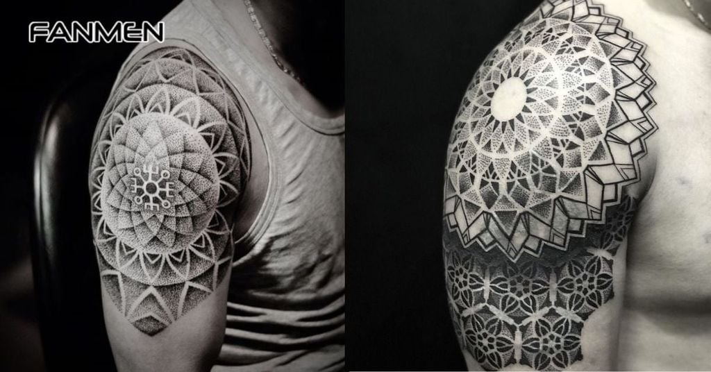 Hình xăm hoa văn phong cách Mandal&nbsp;7