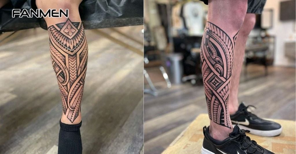 Hình xăm hoa văn ở chân 10