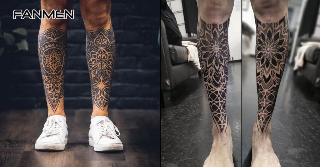 Hình xăm hoa văn ở chân 6