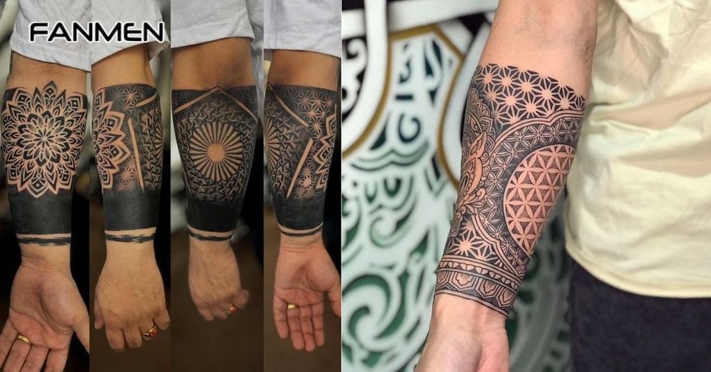 Hình xăm hoa văn ở tay 10