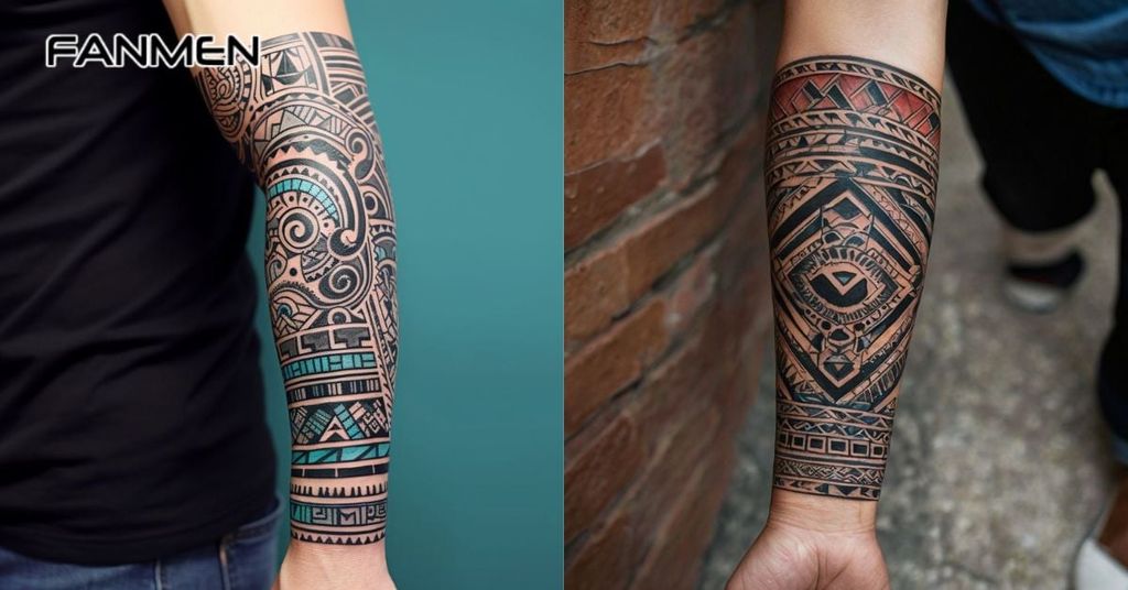 Hình xăm hoa văn ở tay 12