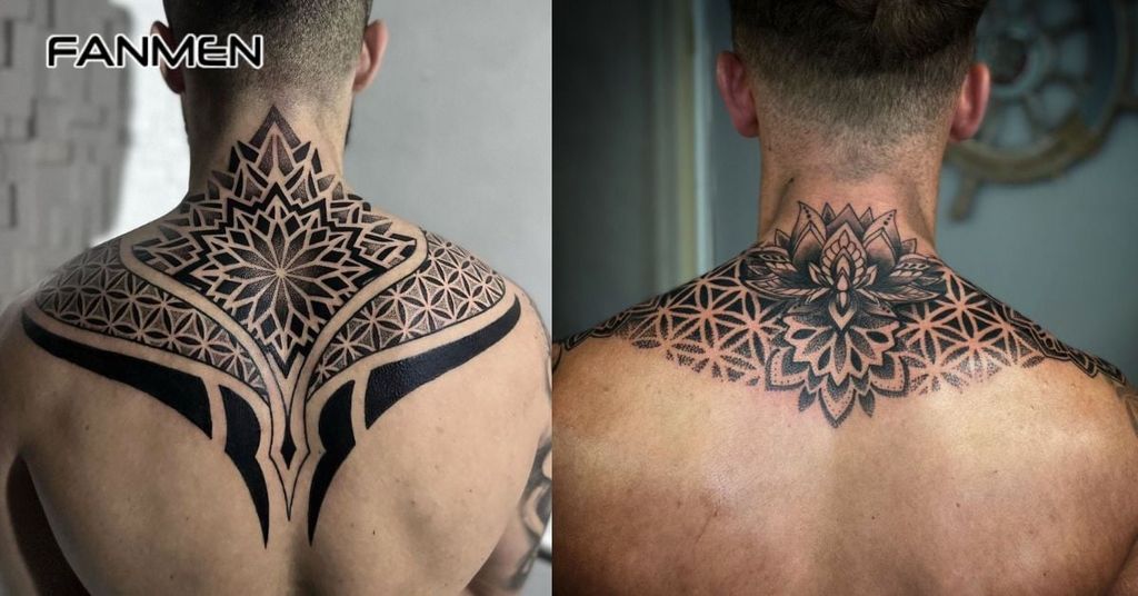 Hình xăm hoa văn ở vai 9