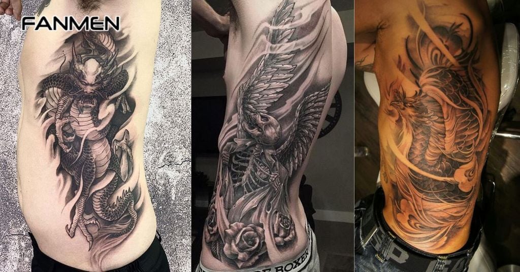 Hình xăm bên hông nam về động vật 5