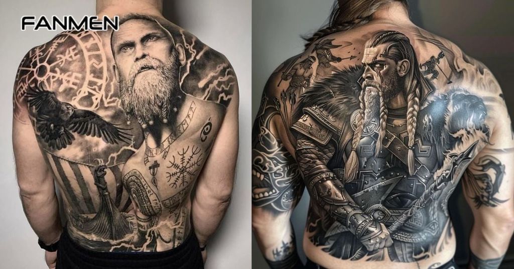 Hình xăm kín lưng phong cách Châu Âu