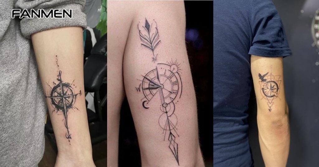 Hình xăm la bàn mini 4